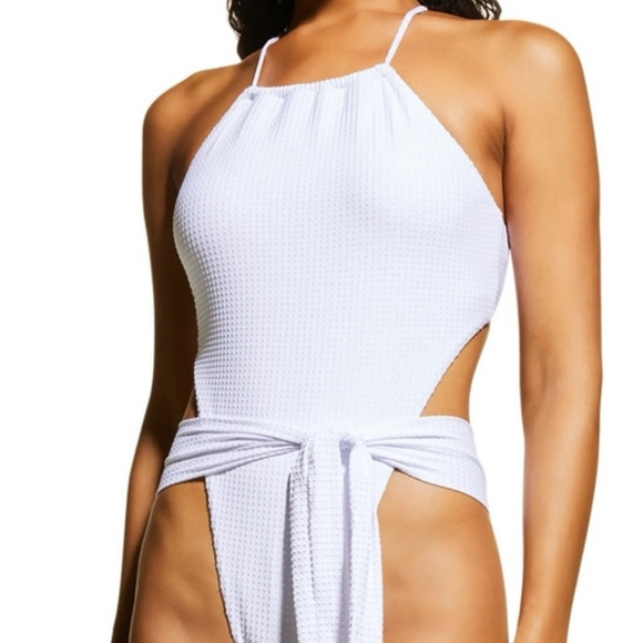 PQ Swim Sail White Vale One Piece Swimsuit Sz L NWT - Picture 7 of 12